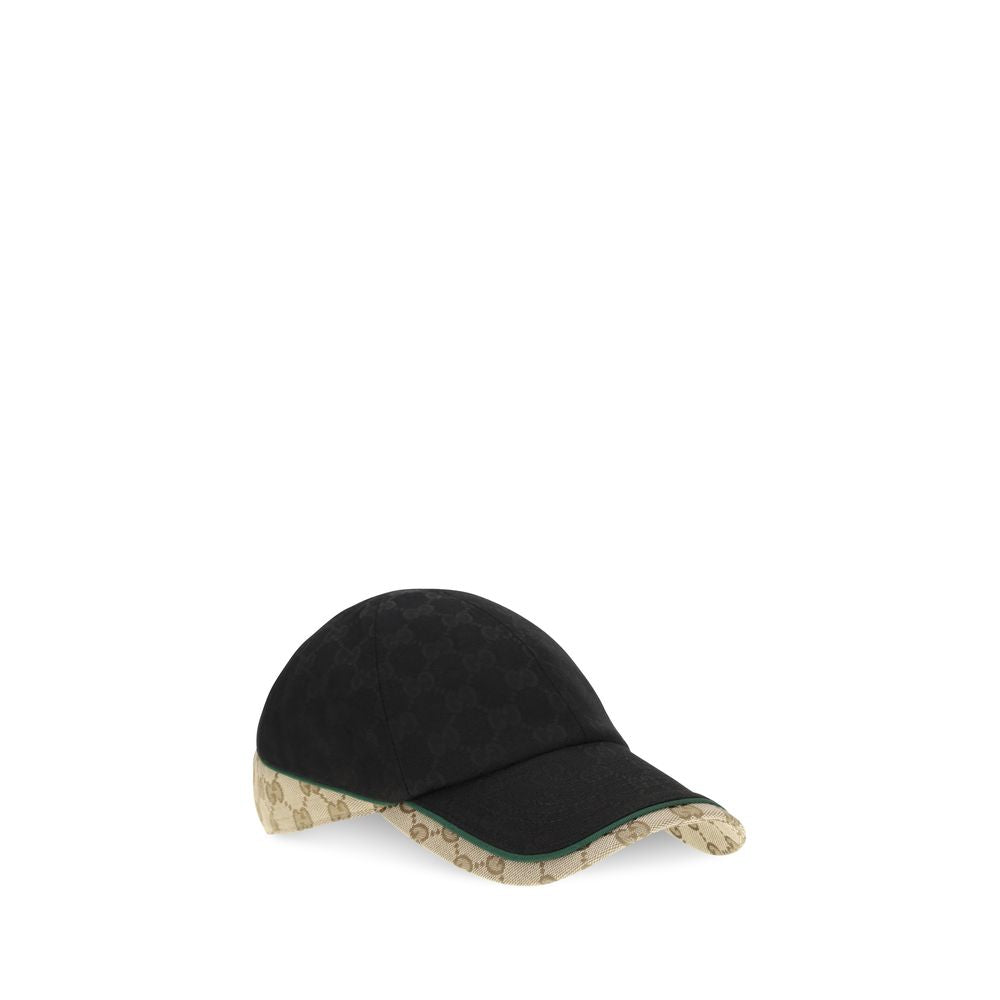 Gucci GUA001I24HBK31079BB GG Motif Baseball Cap — Black