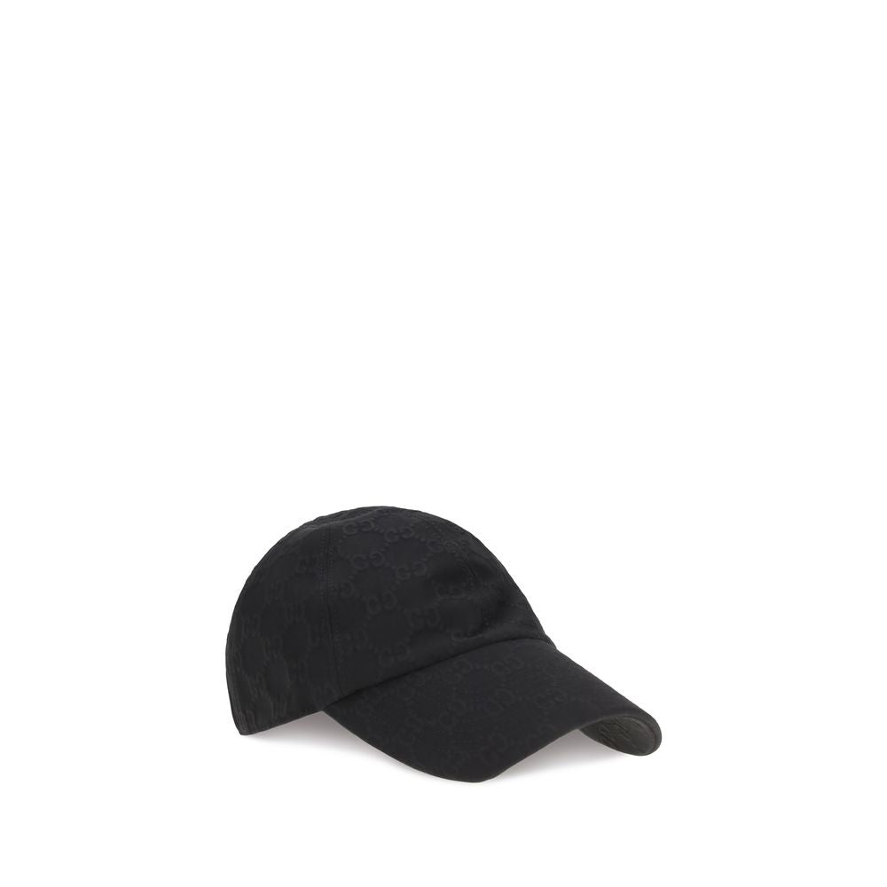 Gucci GU8757443HBMF1000BB GG Cotton Baseball Cap — Black