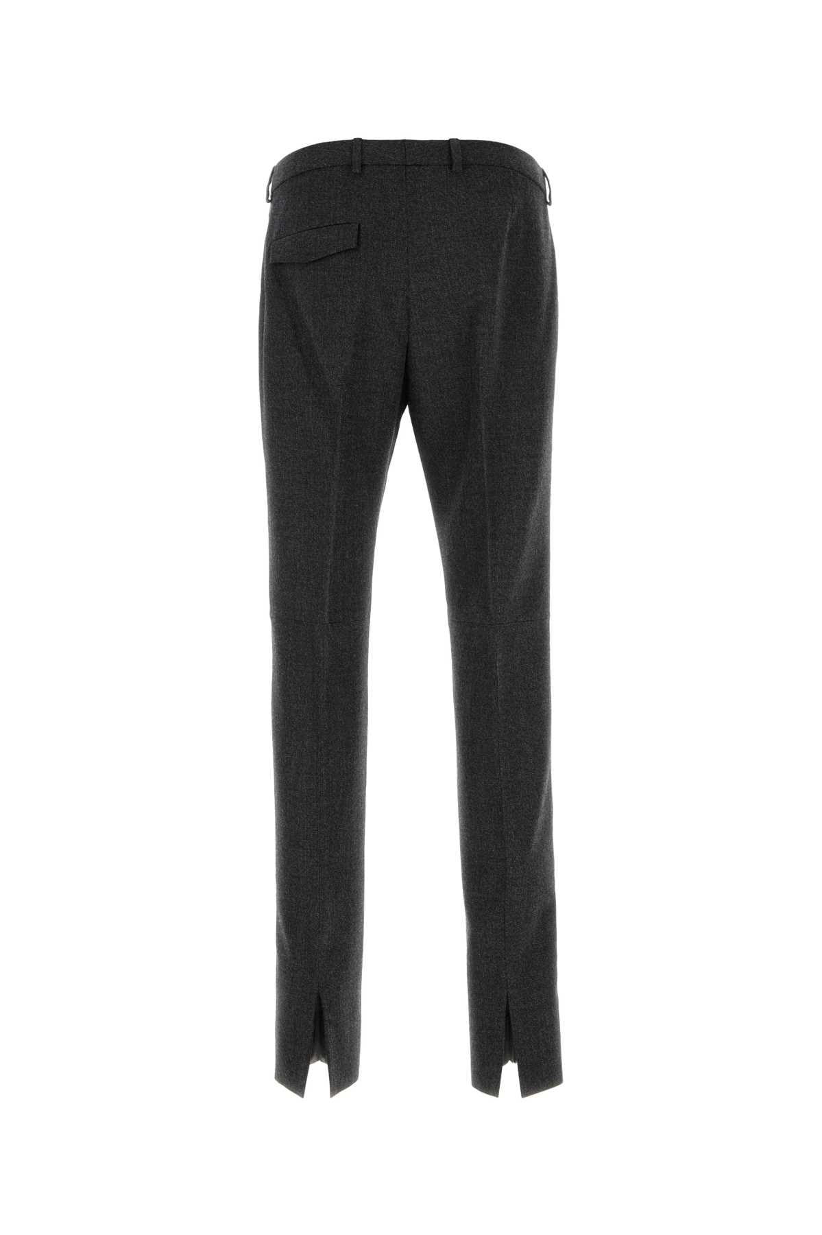 Gucci Melange Wool Trousers — Gray