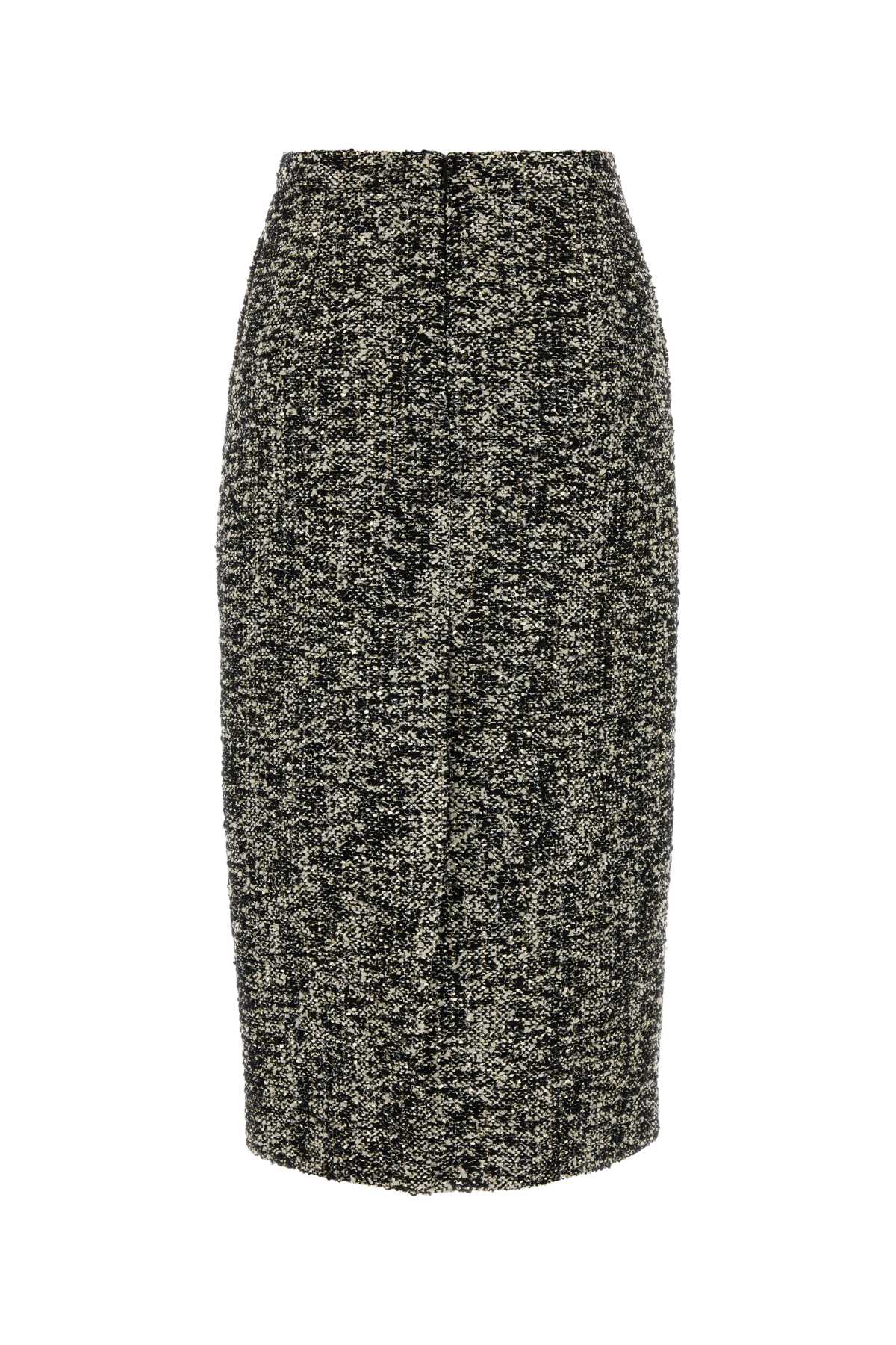 Gucci Bouclé Tweed Skirt — Multicolor