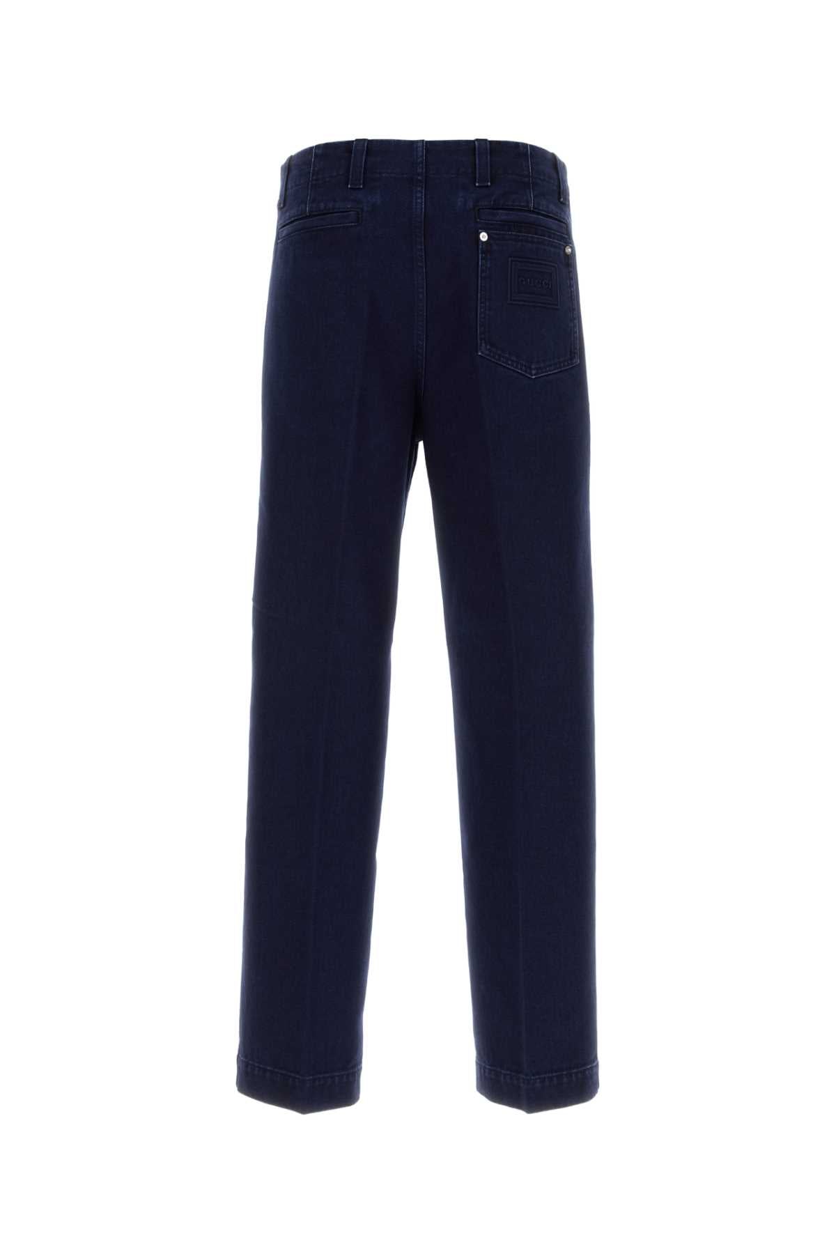 Gucci Relaxed Denim Jeans — Navy