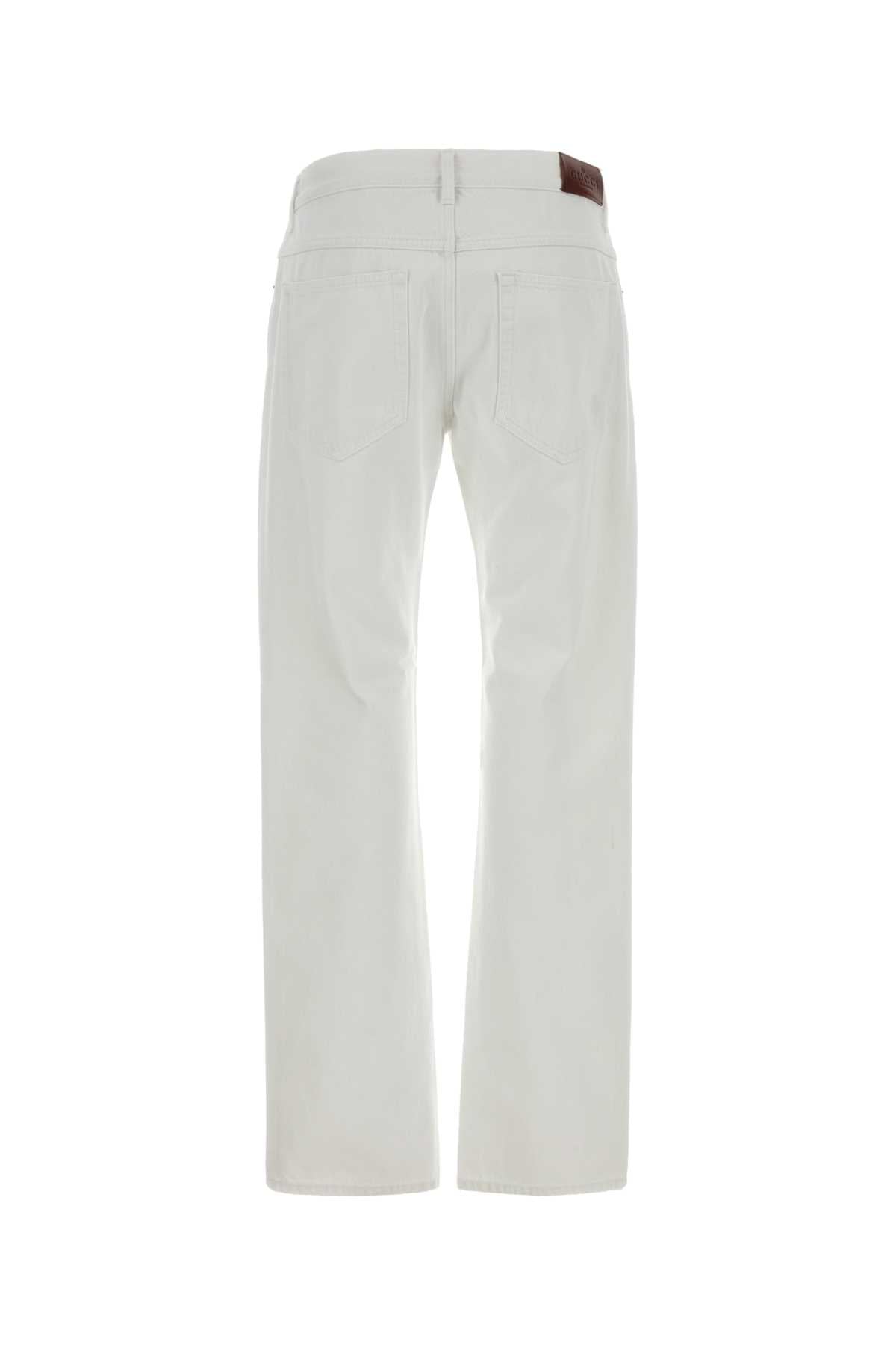 Gucci Cigarette Jeans — White
