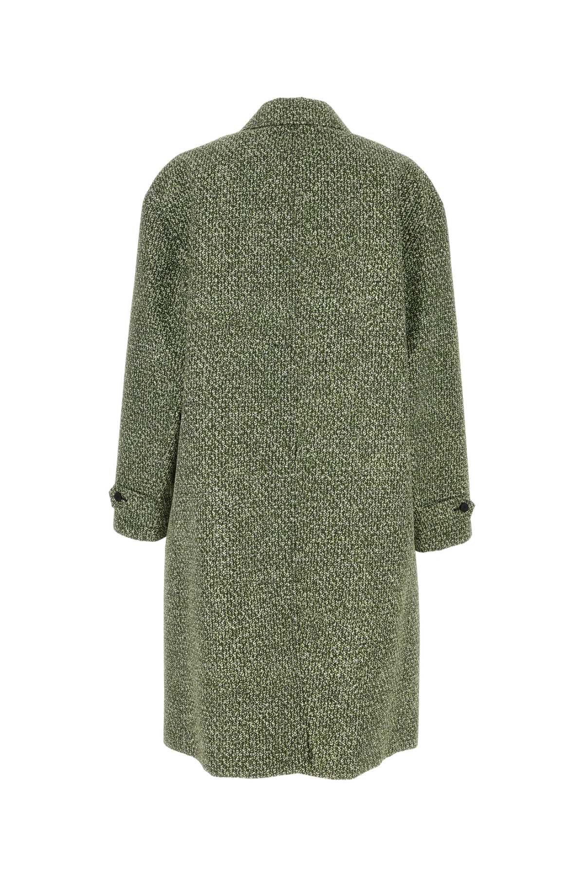Gucci Printed Poplin Coat — Green