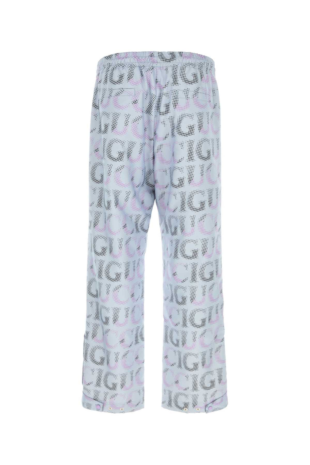 Gucci Printed Polyester Trousers — Purple