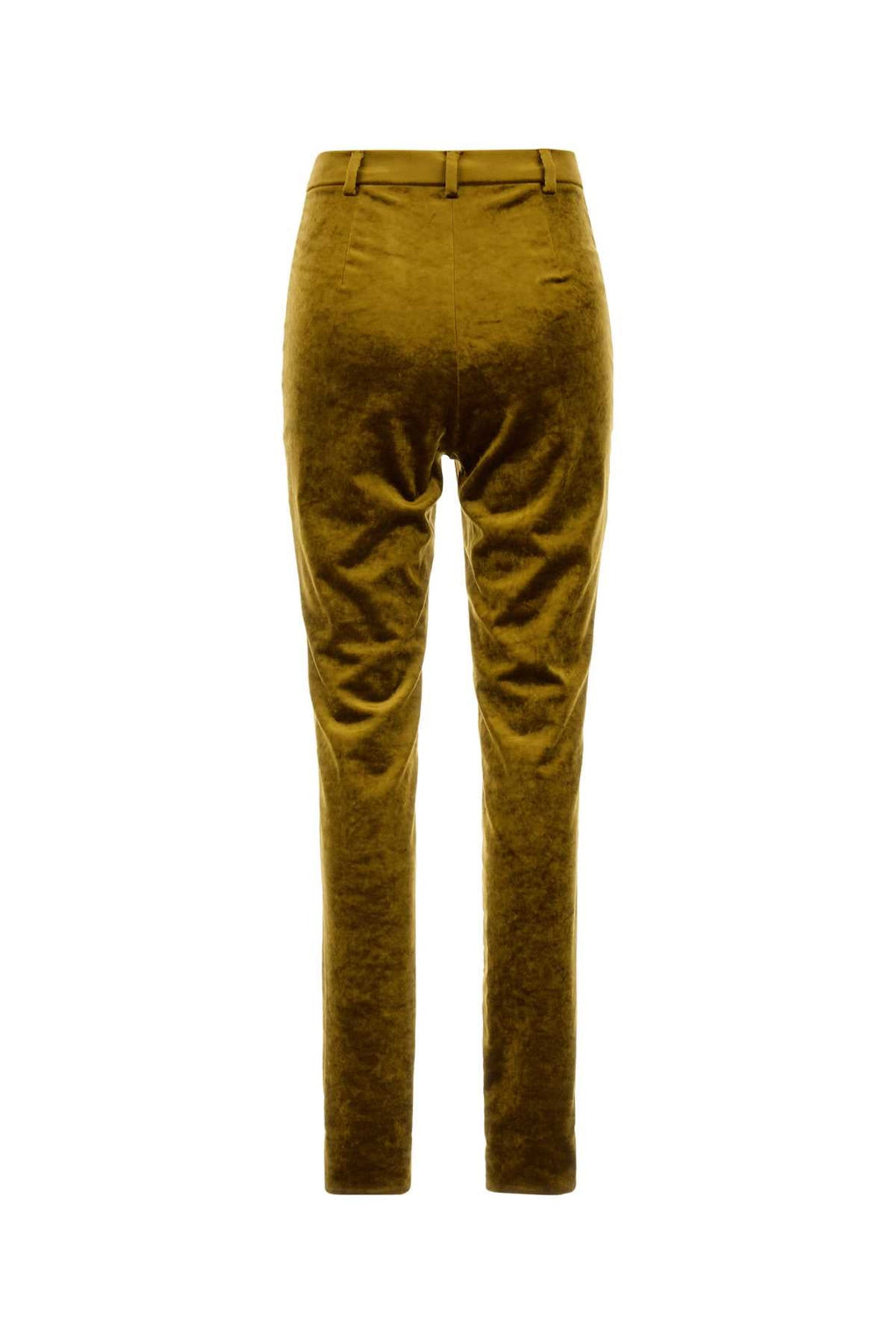 Gucci Chenille Viscose Trousers — Gold