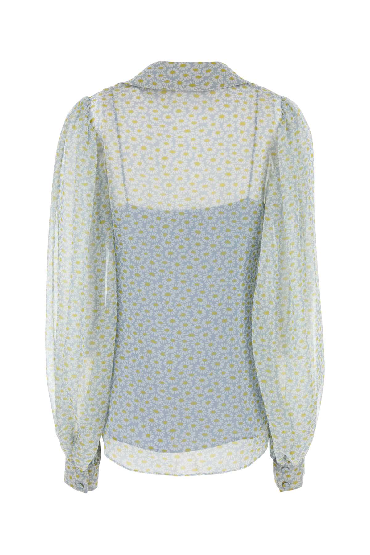 Gucci Printed Chiffon Shirt — Multicolor