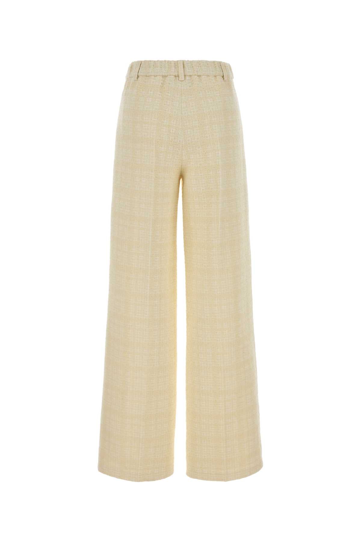 Gucci Tweed Trousers — Beige