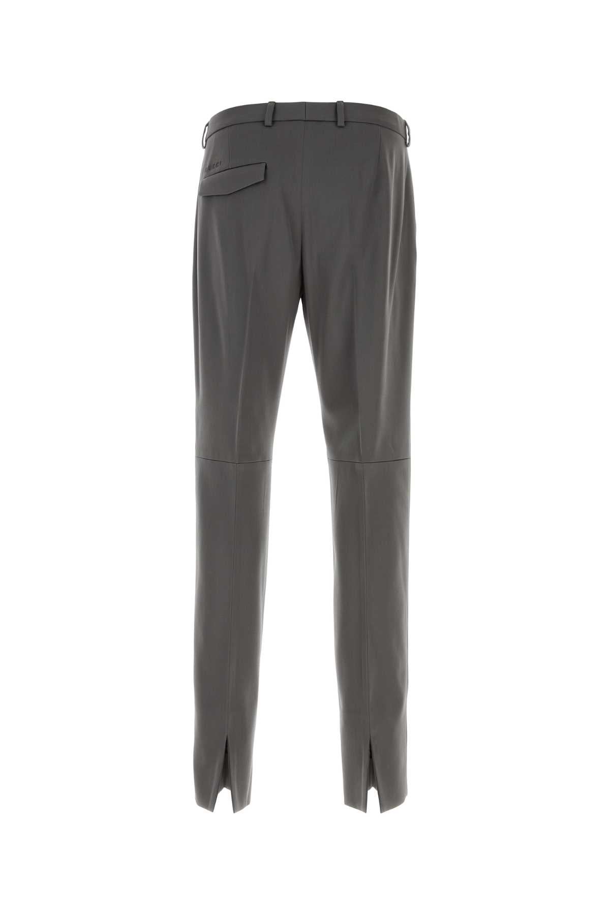 Gucci Stretch Wool Trousers — Gray