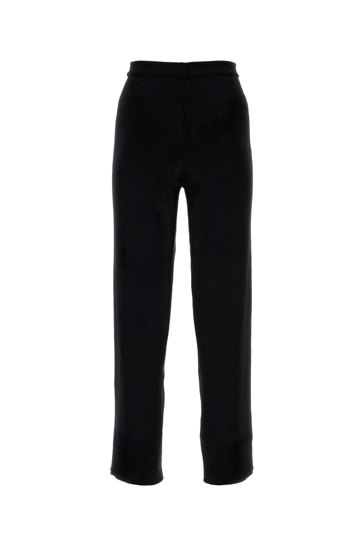 Gucci Viscose Blend Trousers — Black