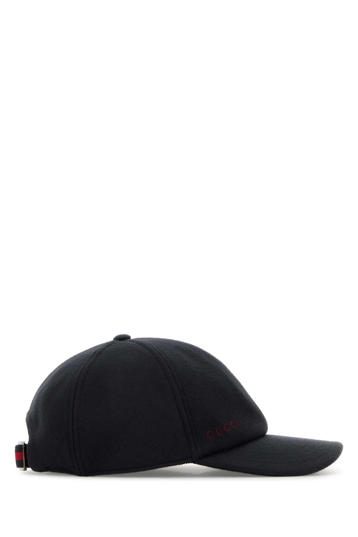 Gucci HAT Wool Baseball Cap — Navy