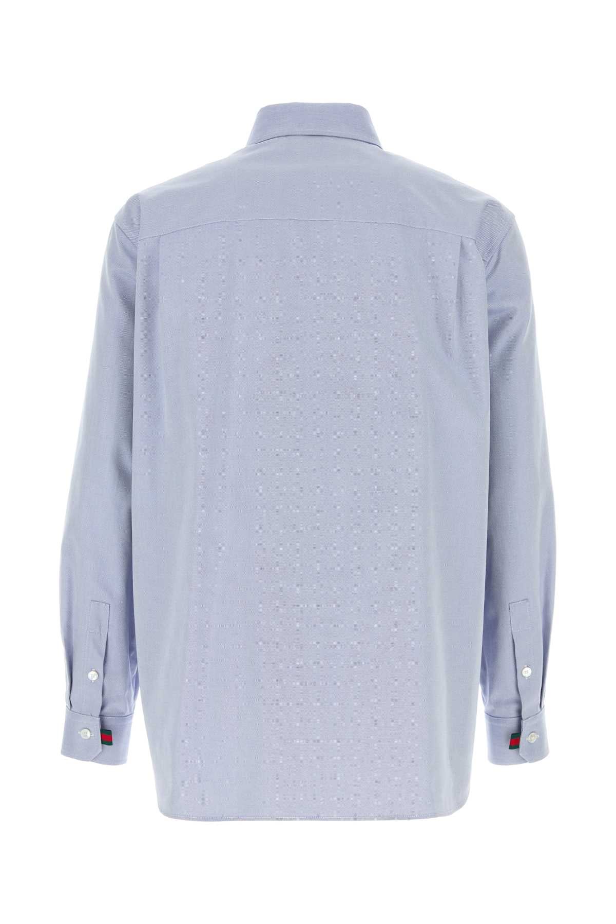 Gucci Oxford Cotton Shirt — Blue