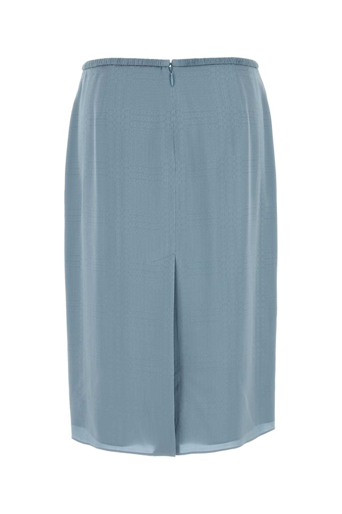Gucci Silk Skirt — Blue