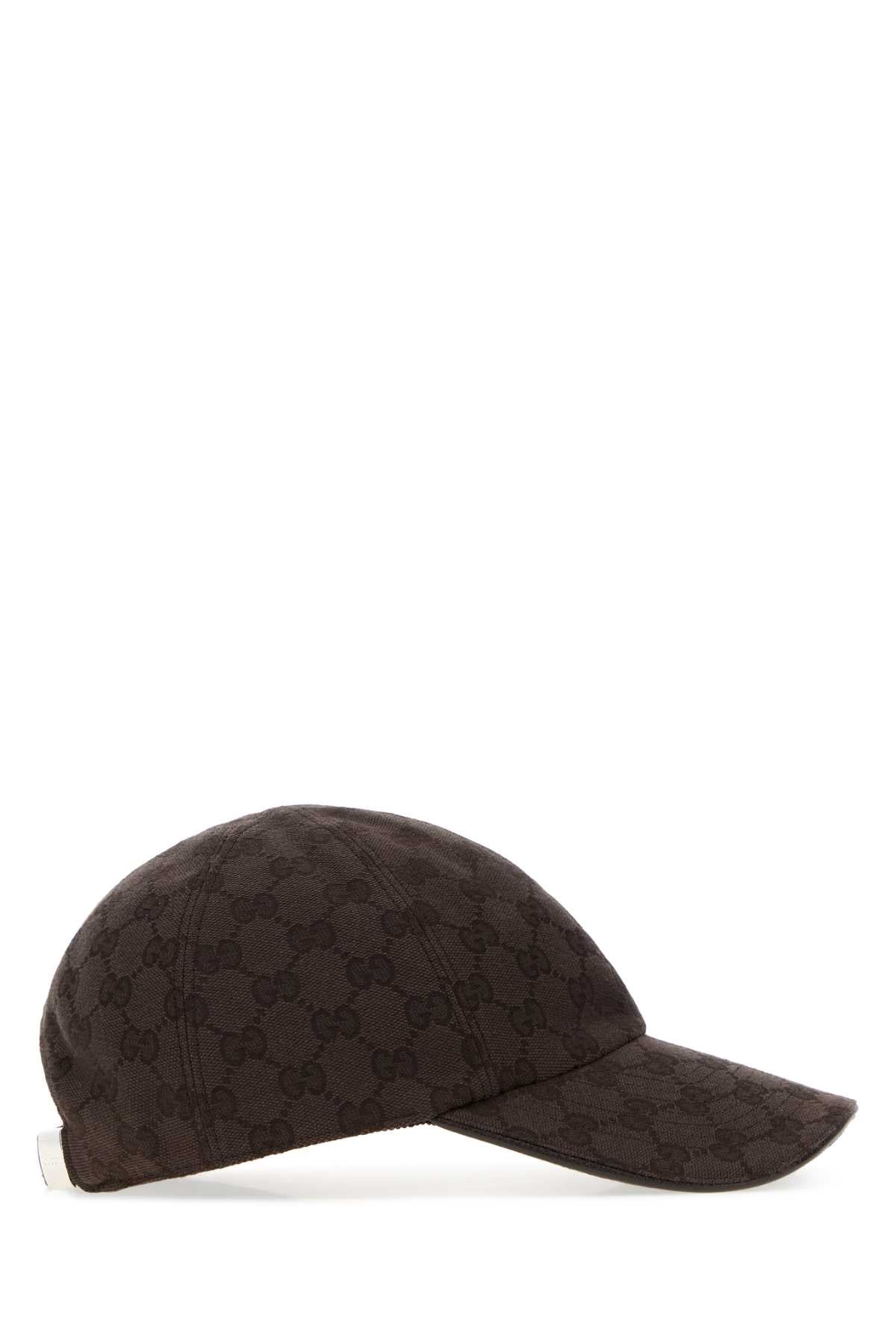 Gucci HAT GG Fabric Baseball Cap — Brown