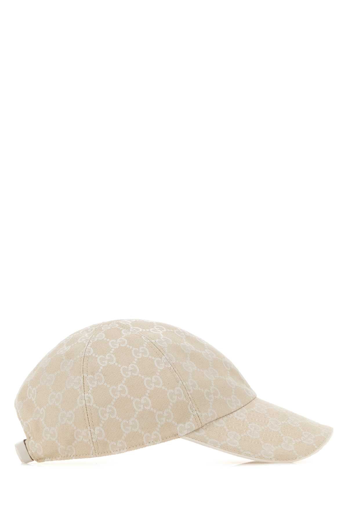 Gucci HAT GG Fabric Baseball Cap — Beige