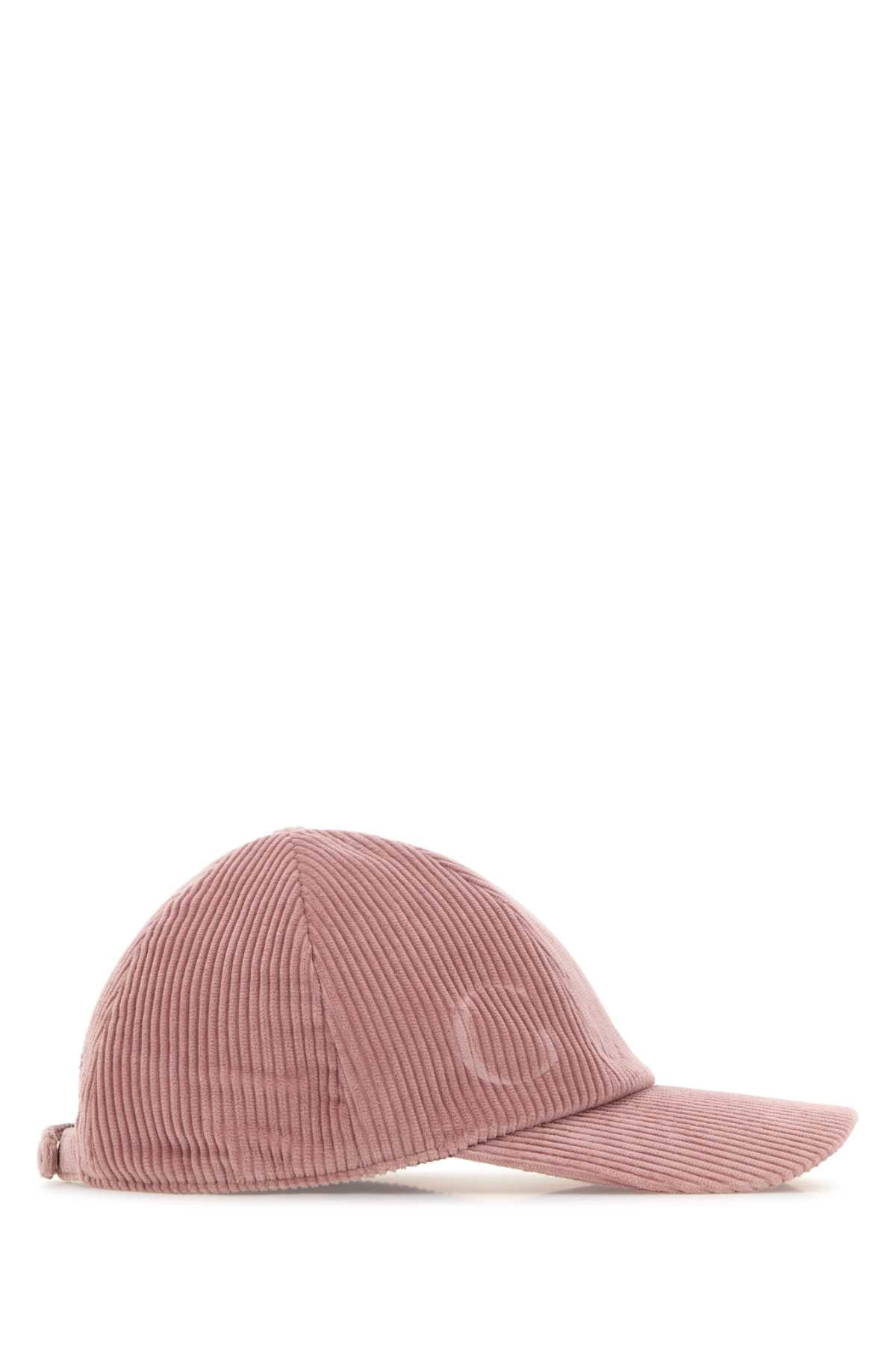 Gucci BASEBALL Corduroy Baseball Cap — Pink