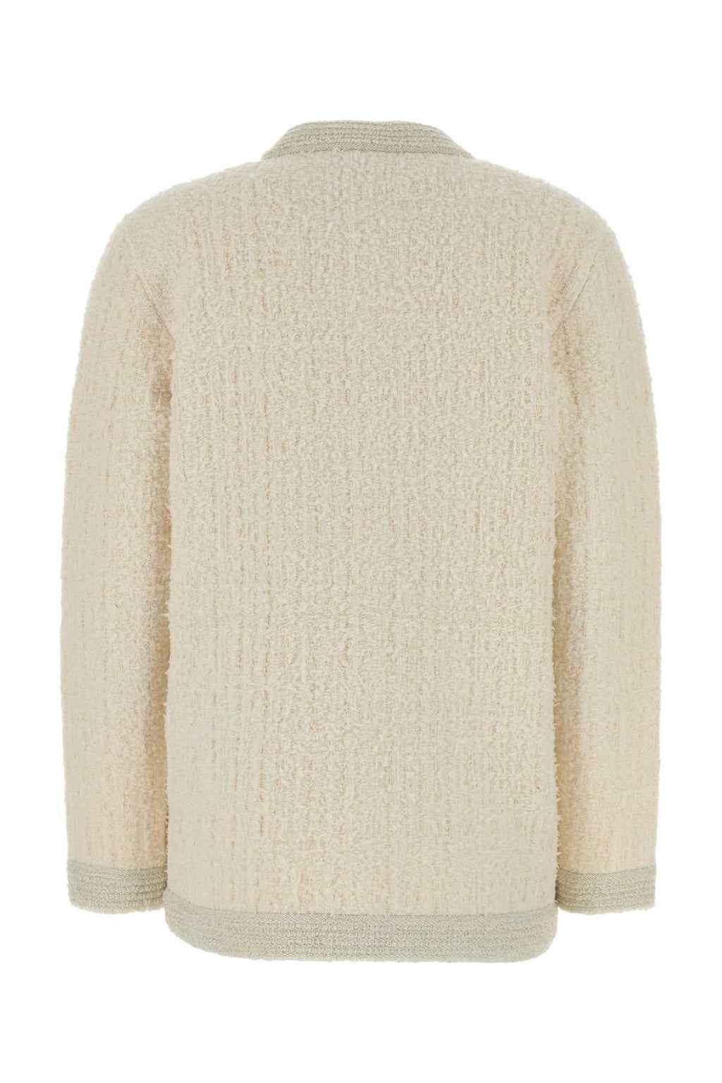 Gucci Stretch Bouclé Cardigan — Beige