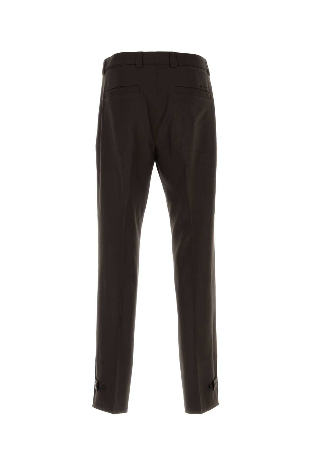 Gucci Wool Gabardine Trousers — Brown