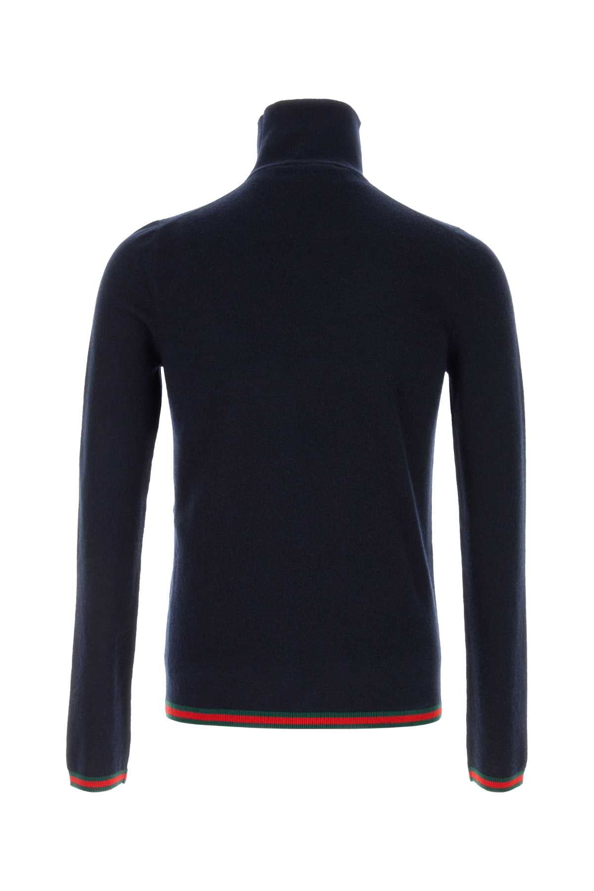 Gucci Cashmere Turtleneck Sweater — Black
