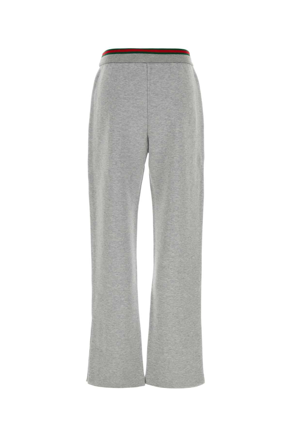 Gucci Cotton Blend Joggers — Gray