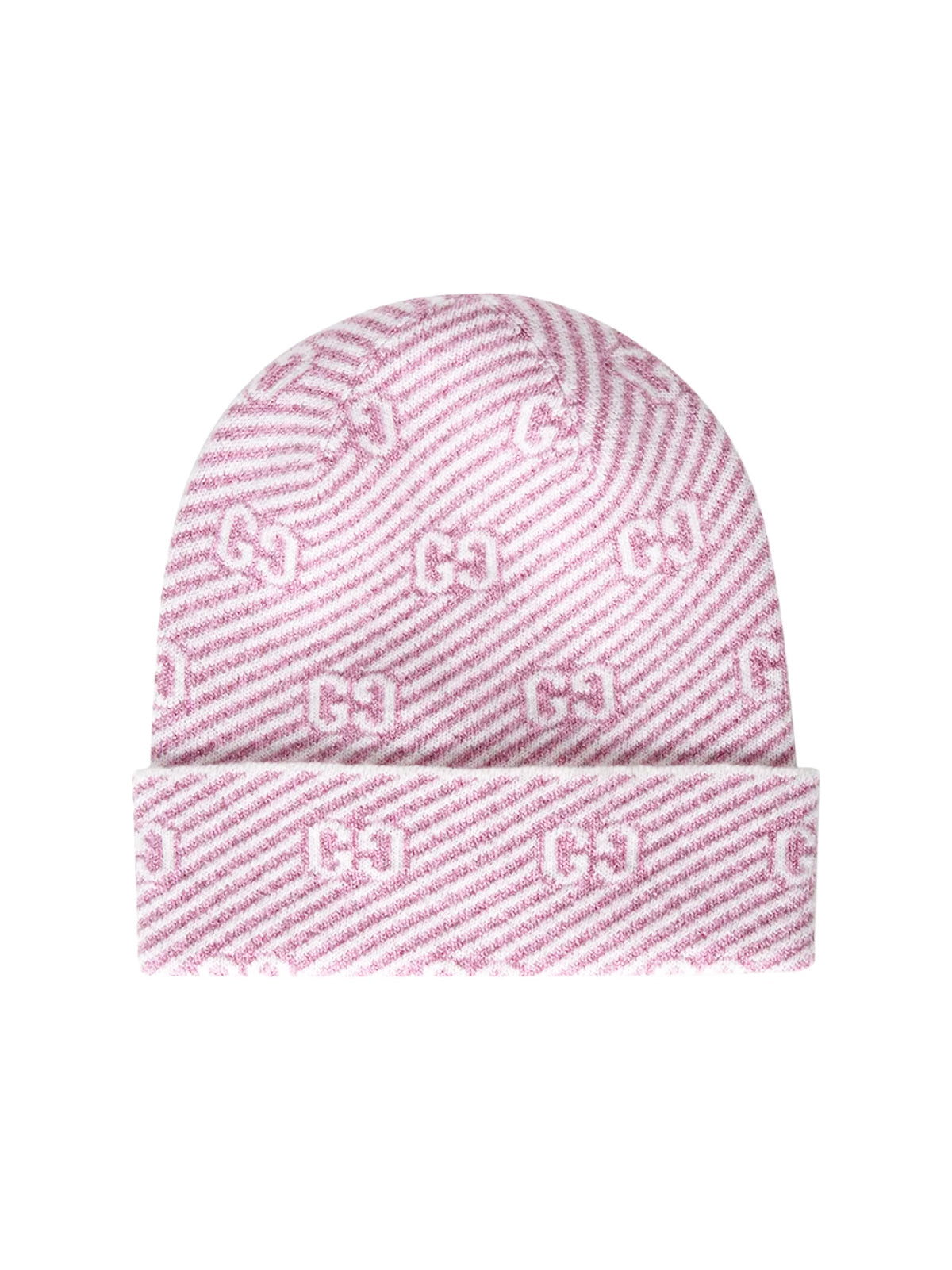 Gucci 6777943GAE45878 GG Monogram Beanie — Pink