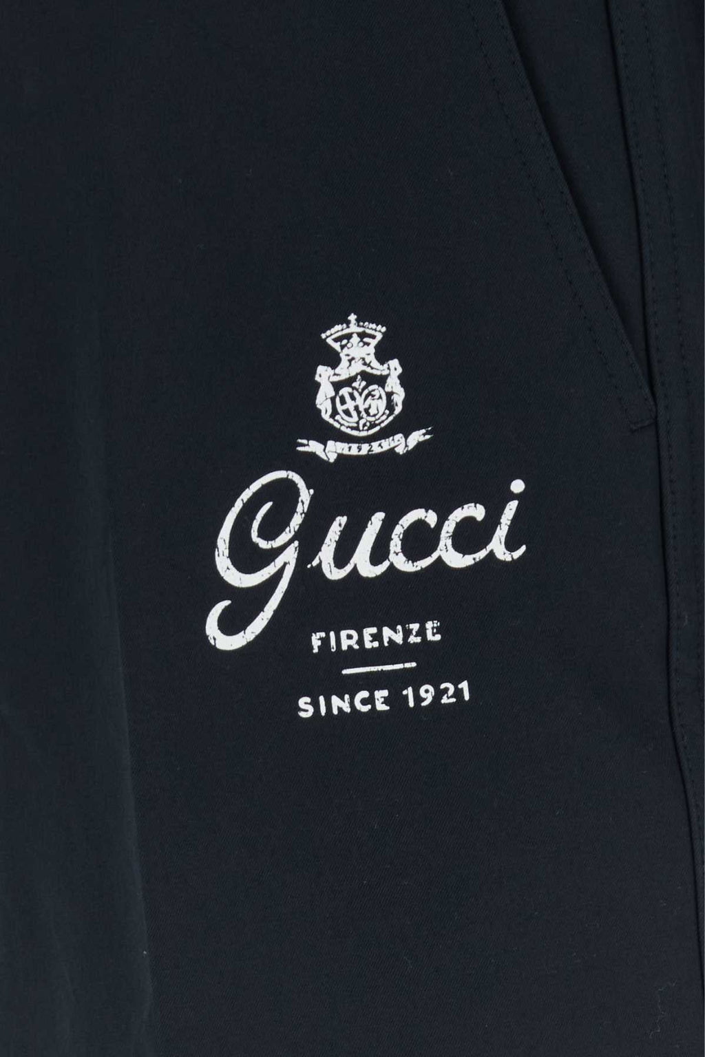 Gucci Twill Cotton Trousers — Black