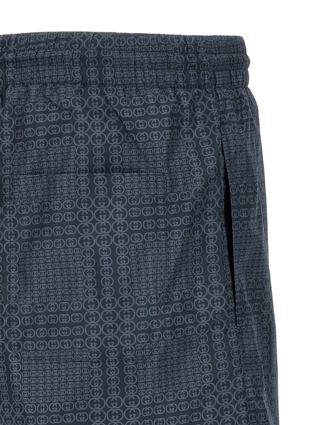 Gucci Gucci Incrocio GG Print Swim Shorts — Blue