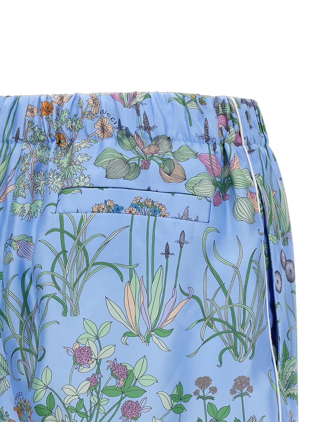 Gucci Flora Bermuda Shorts — Blue