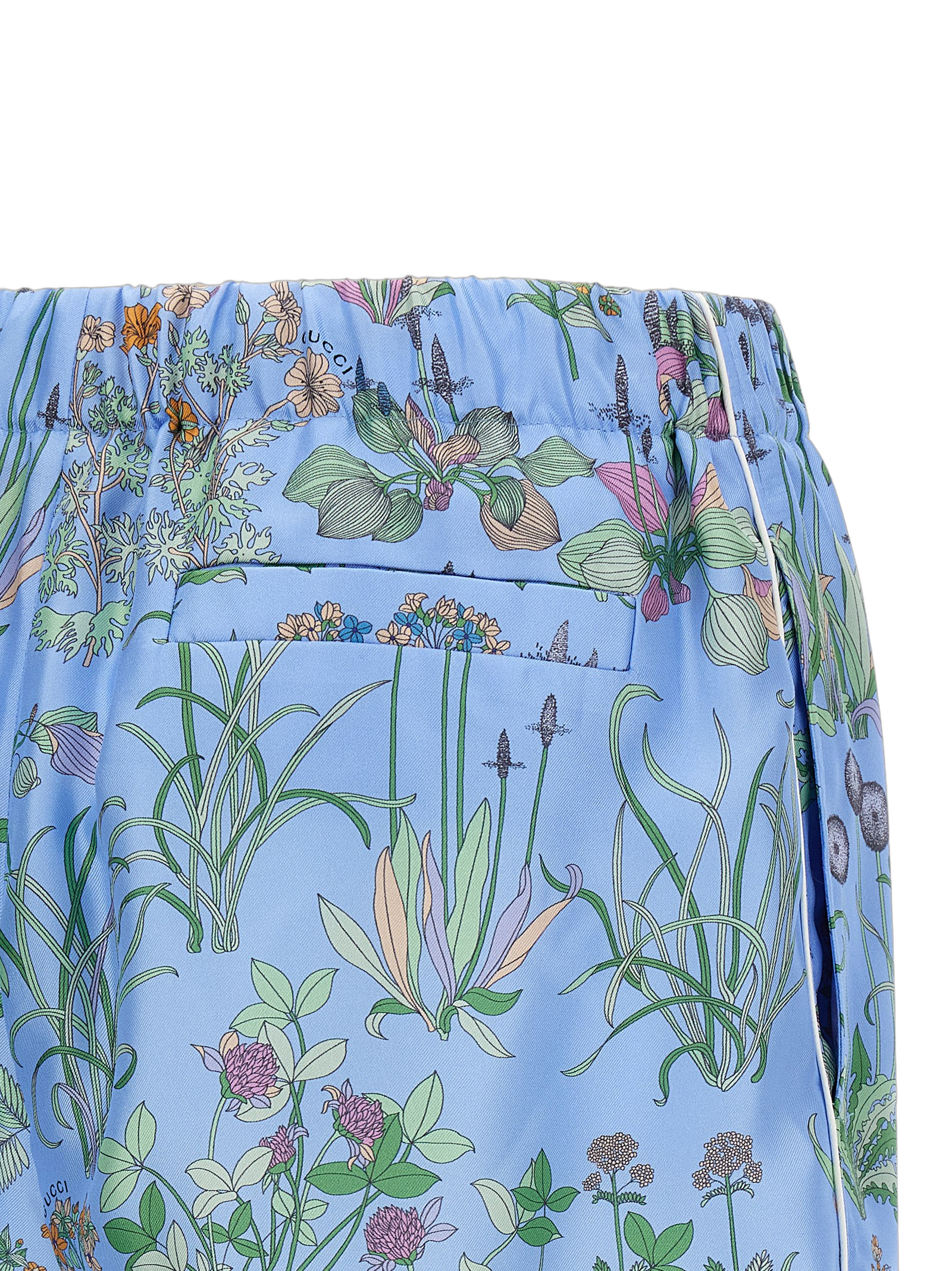 Gucci Flora Bermuda Shorts — Blue