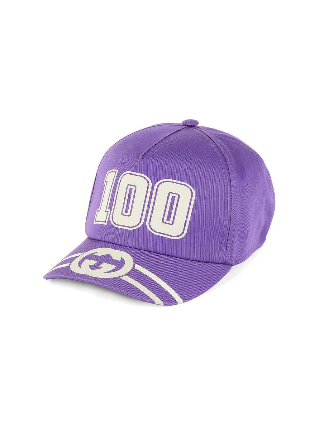 Gucci 6730814HAKR5270 GG Logo Baseball Cap — Purple