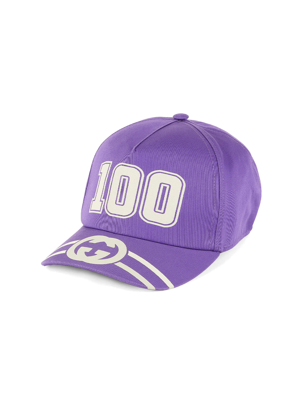Gucci 6730814HAKR5270 GG Logo Baseball Cap — Purple